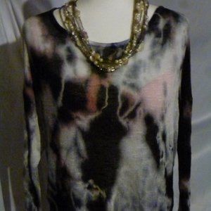 Super light knit Purple Acid Wash Top/Truehitt